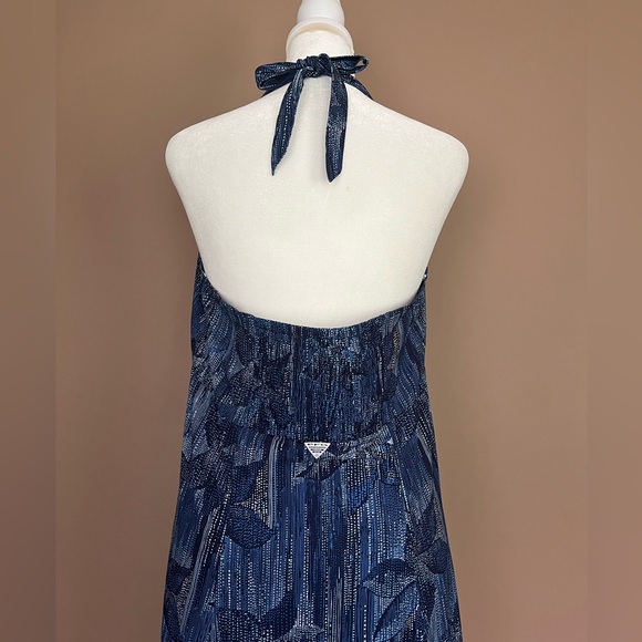 {Columbia} PFG Halter Activewear Dress in Blue - Womens Large - Picture 6 of 11